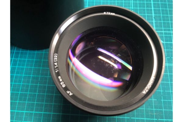 レンズ買取】ミノルタ MINOLTA AF 85mm F1.4 G ソニー Aマウント カビ