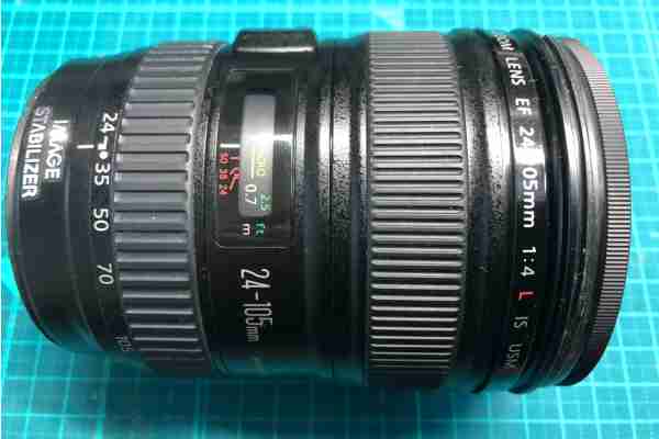 キヤノン Canon EF 24mm-105mm F4 L IS USM の落下故障（動作不可）カメラを買取りました