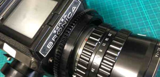 【壊れたカメラ買取】ゼンザブロニカ Zenza Bronica S2 Nikon NIKKOR-O 50mm F2.8 動作不可・カビありの査定価格