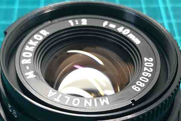【壊れたレンズ買取】ミノルタ Minolta M-ROKKOR 40mm F2 Leica M マウント 絞り羽根に油滲みありの査定価格