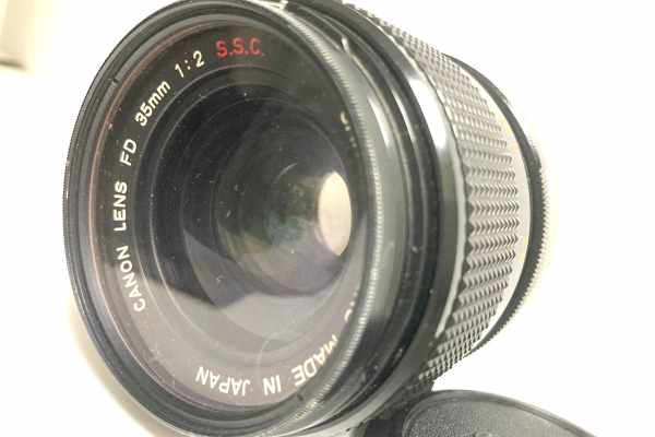【壊れたレンズ買取】キヤノン Canon LENS FD 35mm F2 S.S.C. カビあり・絞り故障の査定価格