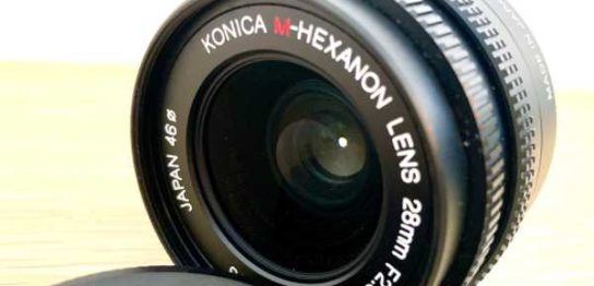 【レンズ買取】コニカ KONICA M-HEXANON LENS 28mm F2.8 カビ・クモリありの査定価格
