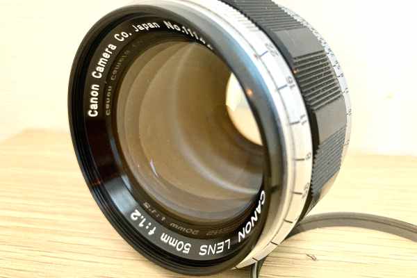 レンズ買取】キヤノン Canon LENS 50mm F1.2 クモリ・バルサム切れの 