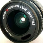 【レンズ買取】コニカ Konica M-HEXANON 28mm F2.8 前玉に薄クモリ の査定価格