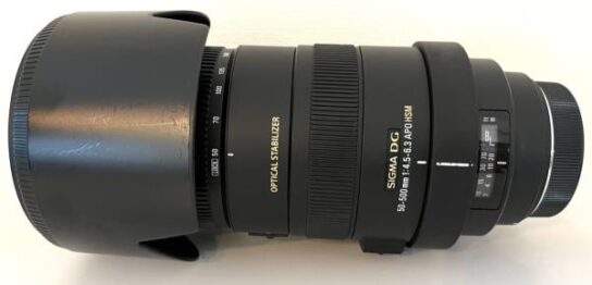 【レンズ買取】シグマ SIGMA 50-500mm F4.5-6.3 APO HSM DG For Canon カビ・動作不良（AF・OS不可）の査定価格