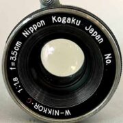 【レンズ買取】ニコン Nikon Nippon Kogaku W-NIKKOR C 3.5cm 35mm F1.8 For Leica L39 傷・カビ・クモリの査定価格