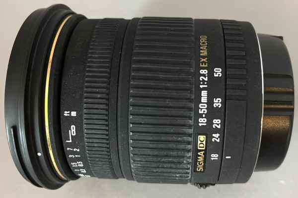 【レンズ買取】シグマ SIGMA DC EX MACRO 18-50mm F2.8 For Canon 白化・異音の査定価格