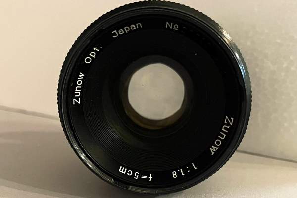 【レンズ買取】ズノー Zunow 5cm 50mm F1.8 カビ・絞り羽根固着の査定価格