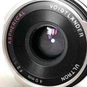 【レンズ買取】フォクトレンダー VOIGTLANDER ULTRON 40mm F2 SL For Nikon クモリ・バルサム切れの査定価格
